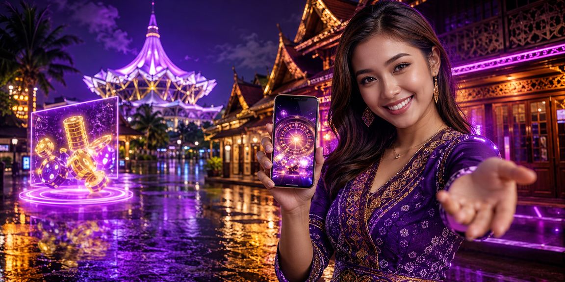 Pengguna 4dyes3 di Sarawak menggunakan aplikasi mudah alih kasino dalam talian pada telefon Android